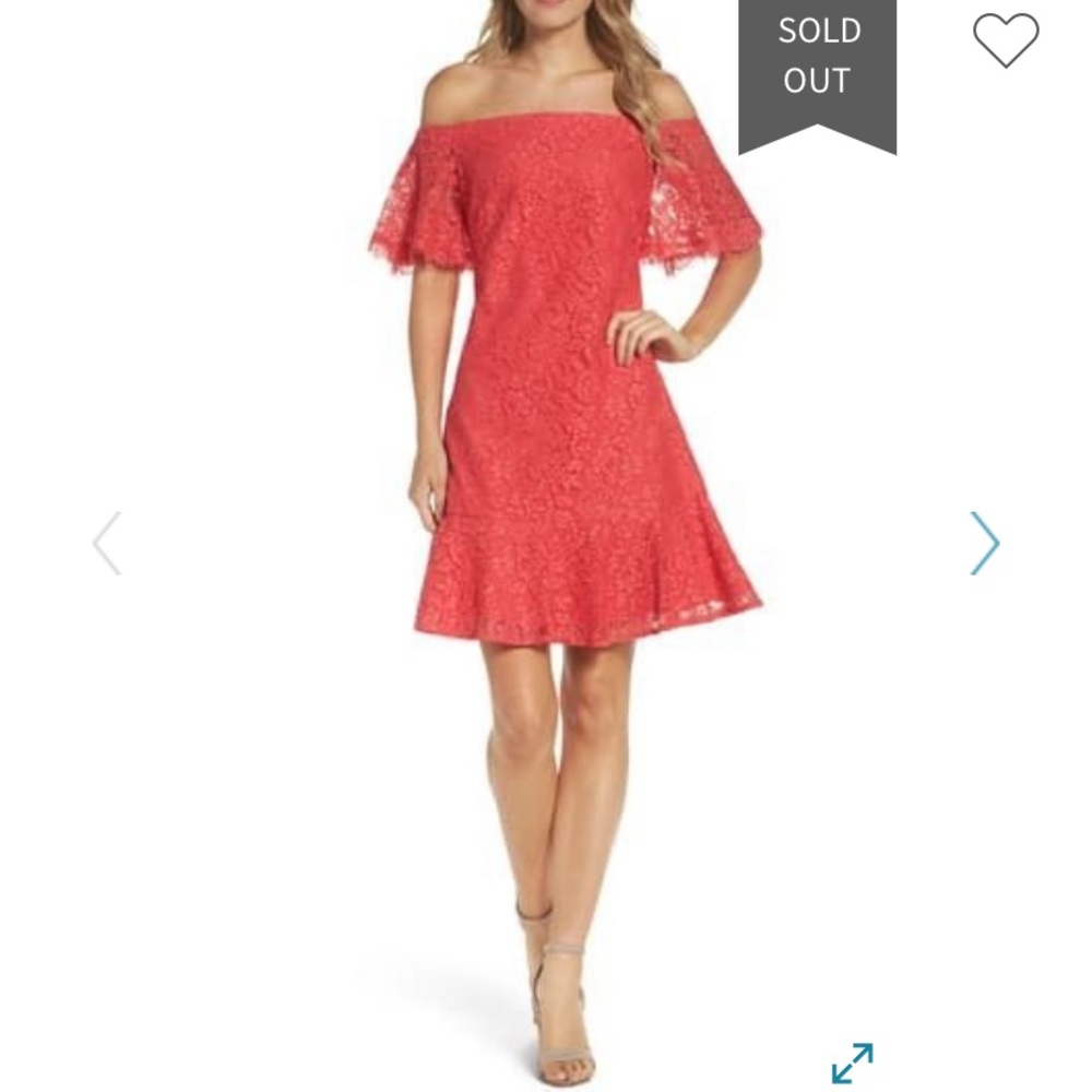 Red Lace Eliza J Dress